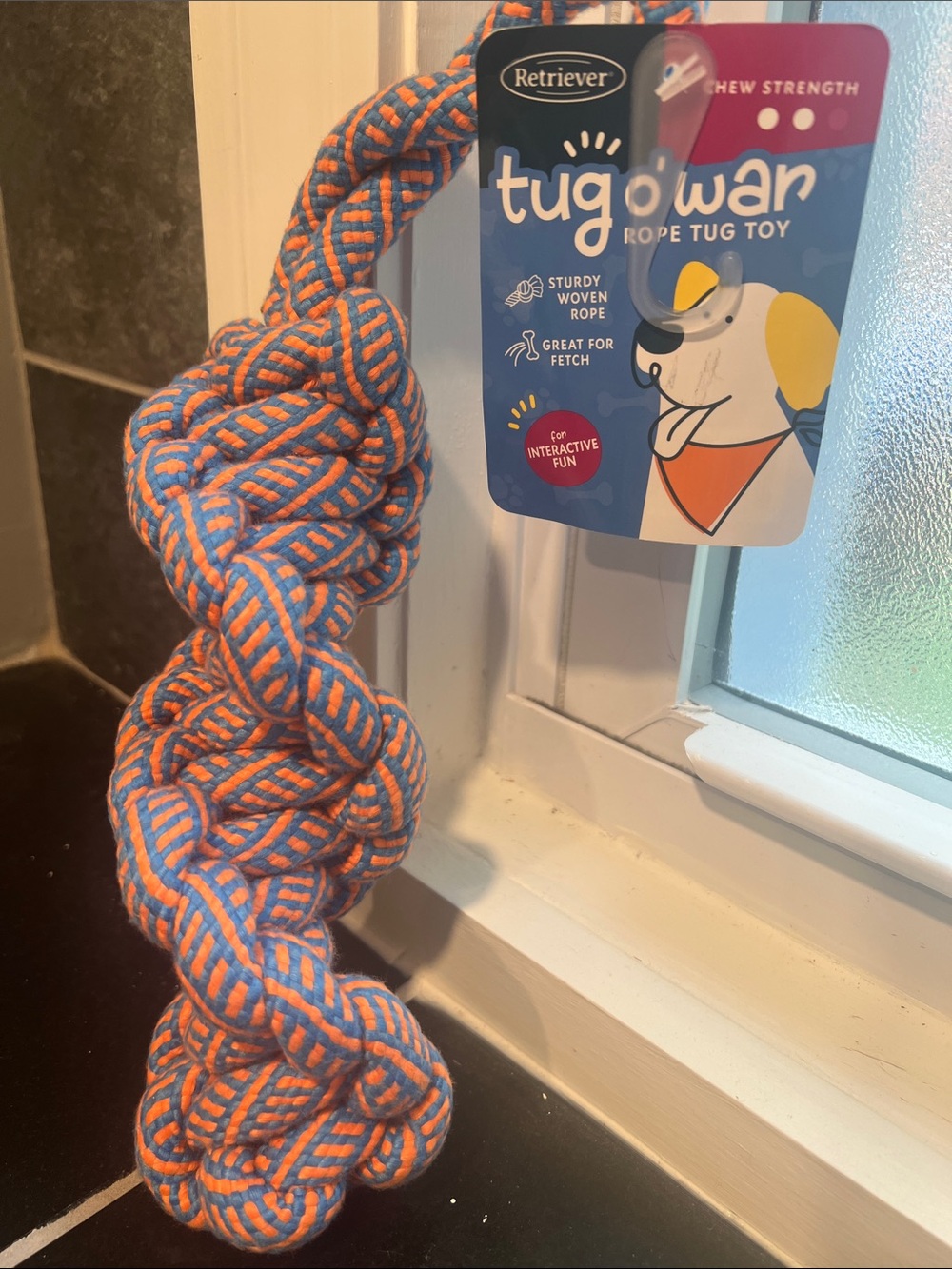Retriever Tug o' War Rope Tug Toy - Blue & Orange